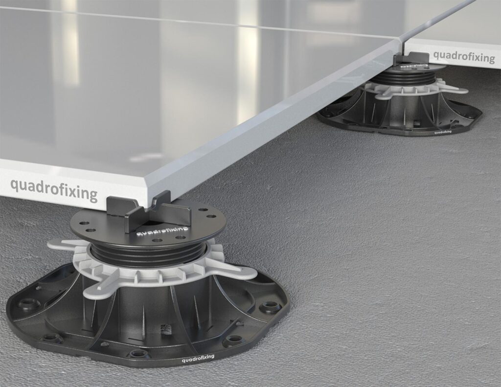DDP adjustable paving pedestal with a 45–70 mm height range