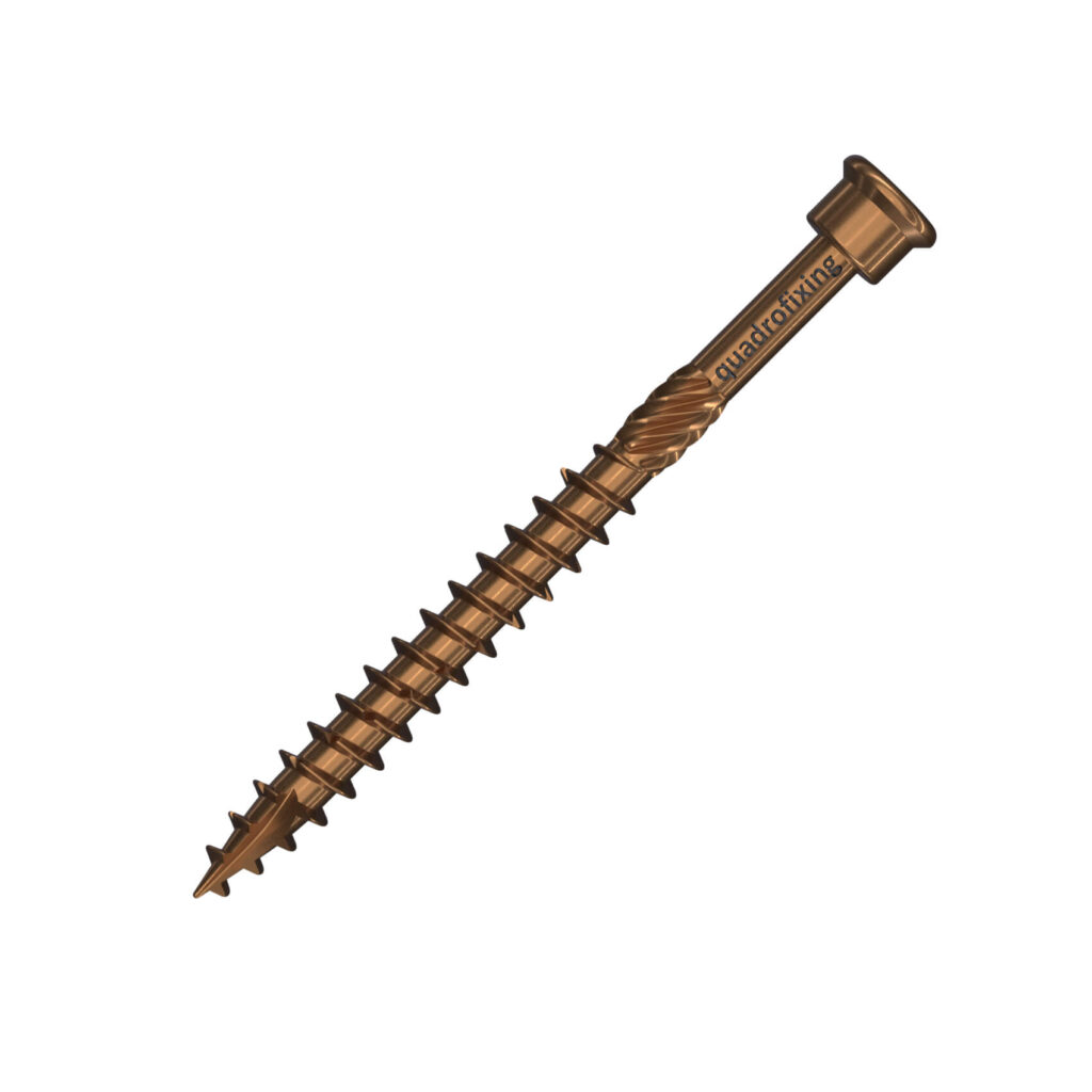 TERRIX ANTIK brown stainless steel decking screw