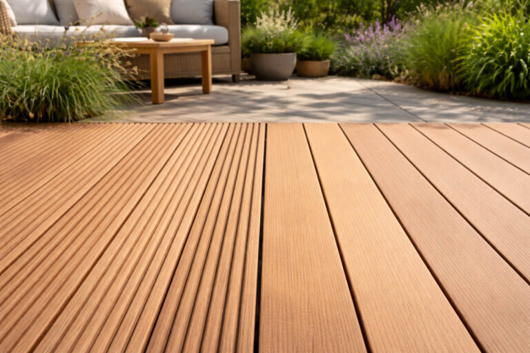 Comparison of grooved and smooth timber decking boards
